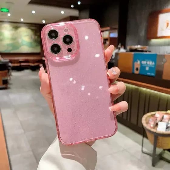 Capinha Samsung A10 A10S A05 A05S A06 A07 A15 A14 A16 A25 A17 todos os Samsung e Glitter Brilho Silicone Capa estilosa