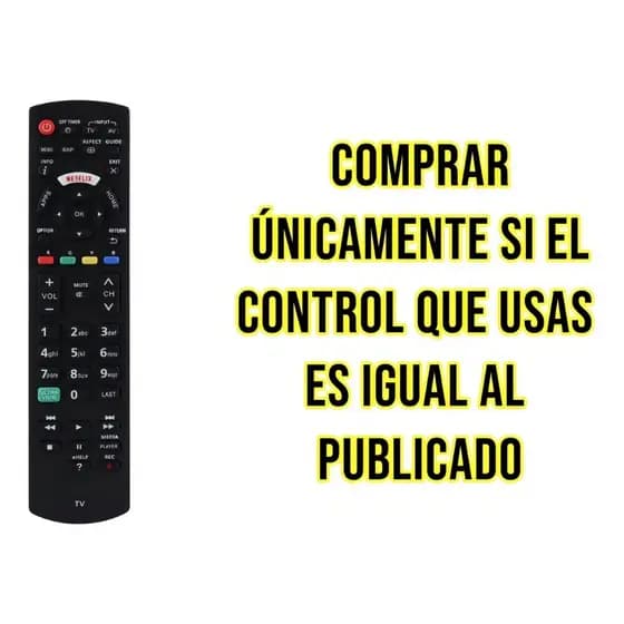 Controle remoto compatível com a tela Panasonic Smart TV