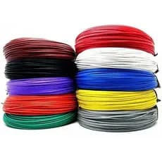 Rolo Fio Cabo 0,50mm Flexível 100% Cobre 100 Metros - Várias Cores