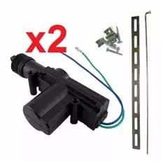 Par Trava Elétrica 2 Fios Universal Motor Escravo P/ Carro