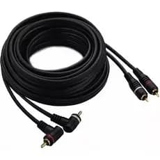 Cabo Rca 5 Metros Emborrachado Formato L Gc Preto
