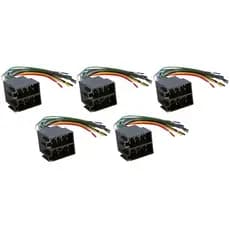 Kit 05 Conector Chicote 16 Vias Macho Universal Automotivo