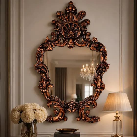 Espelho Provençal Decorativo Grande 1,02m Sala Ambientes Loja Luxo Envio Imediato