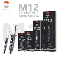 Pasta Térmica M12 de alto desempenho 12.4w/m.k - Resfriamento de PCs Gamer, GPU, Playstation, XBOX