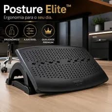 Suporte Ergonômico Ajustável Descanso Pés Conforto Postura Saúde