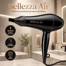 Secador Cabelo Potente Profissional 1800w Rapido Alta Performance Preta