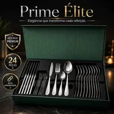 Conjunto Talheres Inox 24 Pecas Resistente Design Elegante Alta Durabilidade