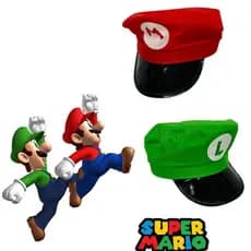 CHAPÉU MARIO LUIGI FANTASIA COSPLAY FESTAS ANIVERSARIO CARNAVAL