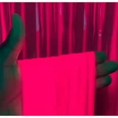 CORTINA METALIZADA NEON 1Mx2M PAINEL METALIZADO BRILHO EM LUZ NEGRA.