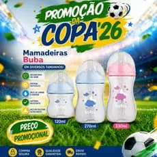 Mamadeira Buba Easy Flow 120 E 270 E 330 ml Anticólica Bico Silicone Pétala
