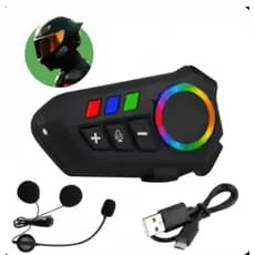 Fone de Ouvido de Capacete Moto Bluetooth Controle De Voz microfone para moto intercomunicador k06