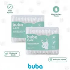 Cotonetes Hastes Flexíveis Buba Infantil Para Bebês Com 60/120/180/240 Unidades