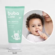 Gel Dental Infantil Sem Flúor com Escova Massageadora Buba Care