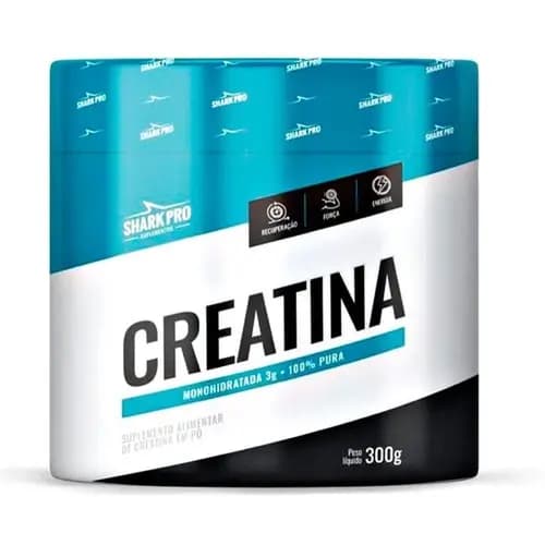 Creatina Pura 300g 100% Monohidratada - Shark Pro