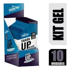 Pré Treino Gel Shark Up Black Com Cafeína 10 Sachês - Shark Pro