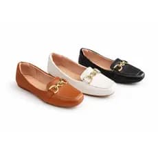 kit 3x mocassim sapatilha bico quadrado confortável Sapatilhas elegante bridão abs