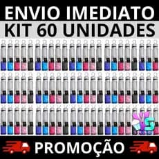 Kit 60 Sombrinhas Guarda Chuva Dupla Face Colorida Liso Proteção contra Raios UV Contra Vento