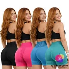 04 Shorts Yoga Academia Crossfit Levanta Bumbum Treino Envio imediato