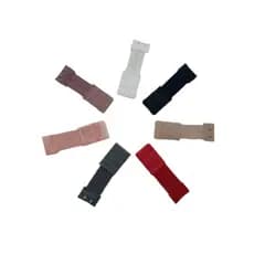 Kit com 7 extensores elásticos para Soutien - Extensor elástico para sutiã - Modelo com 2 ganchos e 2 regulagens Pequeno