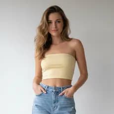 Top Tube Top Faixa Feminino Tomara Que Caia Básico e Confortável