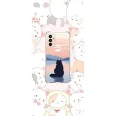 Samsung M23, M13 Capa Tpu Desenhos Variados Capinha Case Gatos Animados