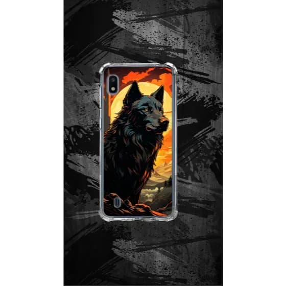 Capa TPU Personalizada Estampa Lobo Capinha Samsung A10, A10S, A11, A13 5G