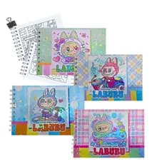 Caderno de Desenho Urso Monster Capa Dura A5 com 48 Folhas 180g XLS BF-001
