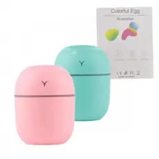 Umidificador de Ar Doméstico Aparelho Difusor Colorful Egg com LED 220ml