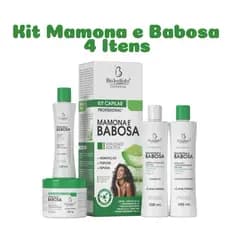 kit Capilar Profissional Mamona e Babosa 4 itens - Bio Instinto