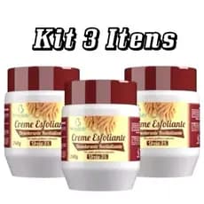 3 Unidades Esfoliante Perfumado Pés e Mãos Hidratante 240 Gr - Bio Instinto