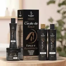 kit Cavalo de Raça Bio Instinto 4 itens - AntiQueda Força Crescimento