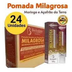 Kit 24 Pomadas Milagrosa Massageadora com Açafrão Bio Instinto