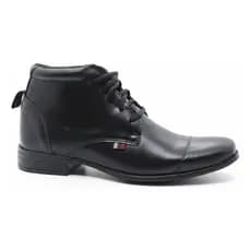 Bota Lajupê Coturno Couro Masculino Casual Cano Curto