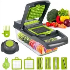 Cortador Multi Fatiador Nicer Alimentos e Frutas Cinza 13 em 1