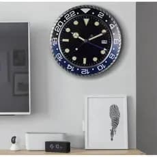 Relógio de parede moderno design metal arte relógio de parede casa grande digital luminescente quarto decoração relógio