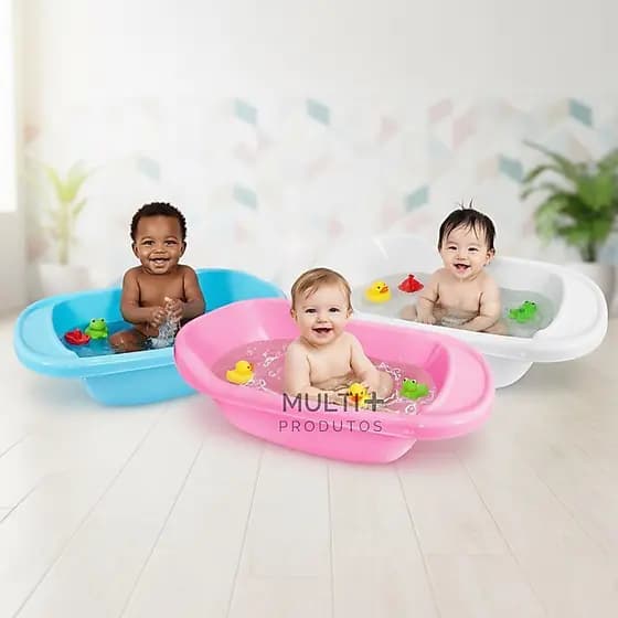 Banheira Infantil Redonda 25 Litros – Tanque para Bebê Resistente e Confortável