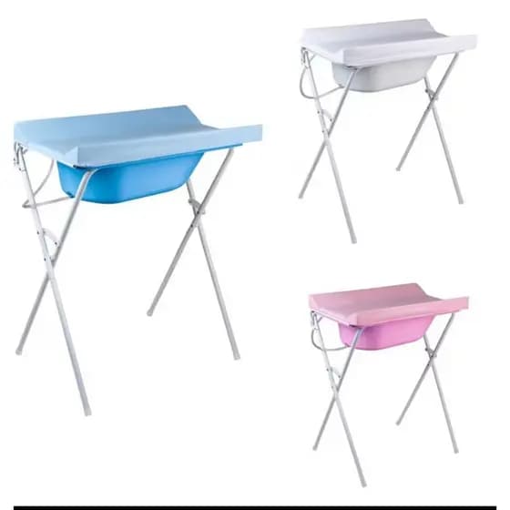 Banheira Com Suporte Dobrável e Trocador, 25l, até 30kg / Banheira sem suporte