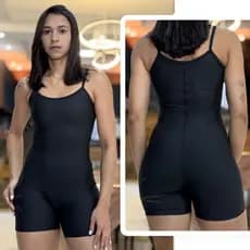 Macaquinho Academia Feminino Macacão Fitness com Zero Transparência e Alta Compressão