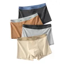 Cuecas boxer masculinas 100% algodão, algodão de 60 fios, respiráveis para primavera e verão, cuecas boxer masculinas de