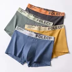 Cuecas Boxer Masculinas Plus Size 100% Algodão, Shorts Boxer de Algodão Puro, Esportivas, Confortáveis, Respiráveis, par