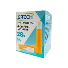 Auto Lanceta Ultrafina +Confort 28g C/ 100 - G-Tech