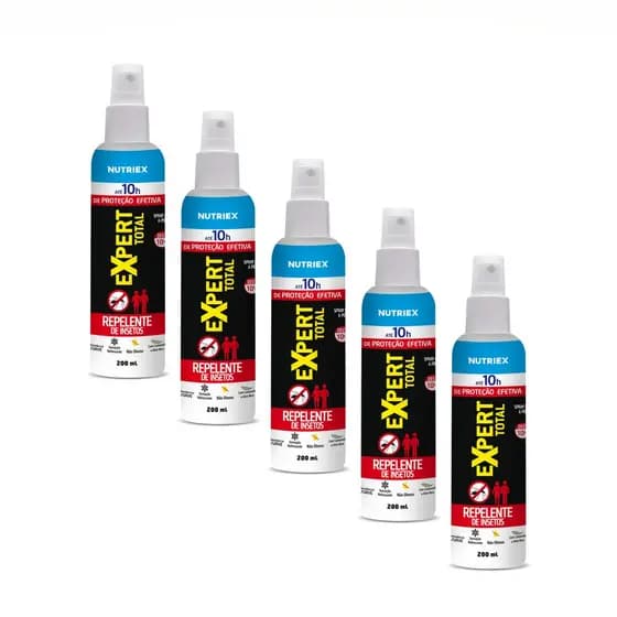 Kit 5 Repelentes Spray Total Family 10 Horas 200ml - Nutriex