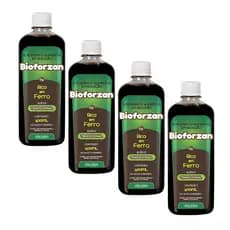 Kit 4 Suplemento Rico Em Ferro Bioforzan 400ml - Arte Nativa