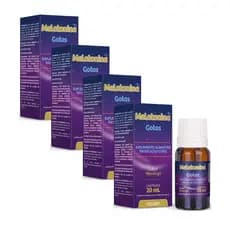 Kit 4 Melatonina Sabor Maracujá Em Gotas 20ml - Arte Nativa