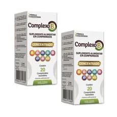 kit 2 Vitamina Complexo B Concentrado 20 Comprimidos - Arte Nativa