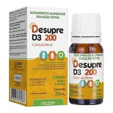 Desupre Gotas Vitamina D 200Ui Sabor Limão 20ml -Arte Nativa