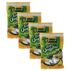 Kit 4 Balas De Gengibre Com Própolis E Mel 40g - Mangarataia