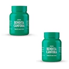 Kit 2 Bendita Cânfora Pote Com 30 Tabletes - Bravir