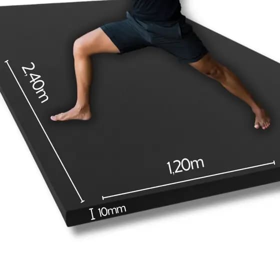 Colchonete EVA Premium GRANDE Exercícios 2,30m x 1,20m x 10mm | Tapete Yoga | Atividades Físicas, Piso, Academia, Tatame