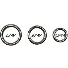 Argola Passadeira Níquel Alta Qualidade Metal Premium - Escolha entre 10, 20, 30 e 40 undiades!